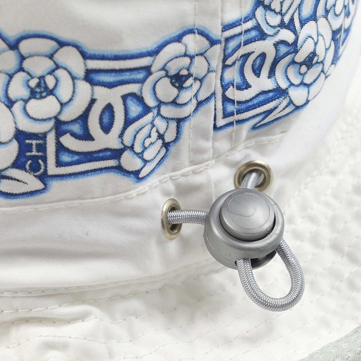 Chanel White Sport Line Bucket Hat Chanel 2021 Terry Cloth CC Bucket Hat - White Hats  main image 3