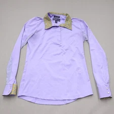 Essex Classics Talent Yarn Ladies Small Equestrian Show Shirt Dressage Purple