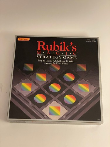 Rubiks Magic Strategy Game by Matchbox 1987 Vintage Complete Puzzle - Picture 2 of 10