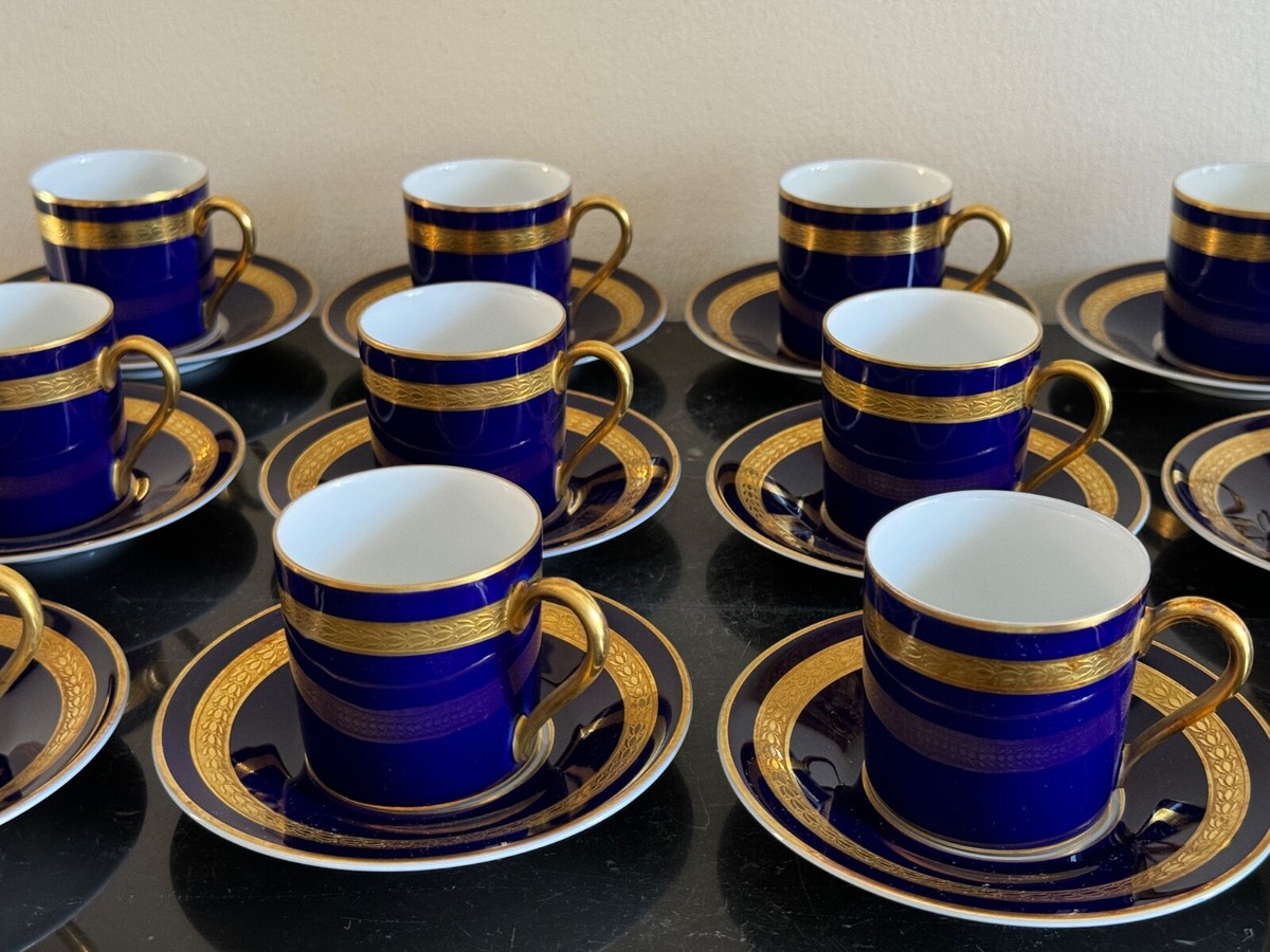 Rosenthal Classic Rose EMINENCE 12 Cobalt Blue & Gold Demitasse