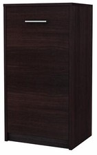 MATKAM Elegante Kommode BODO 1D, H/B/T 75 x 40 x 35cm, mit Regal und Tür (Wenge)