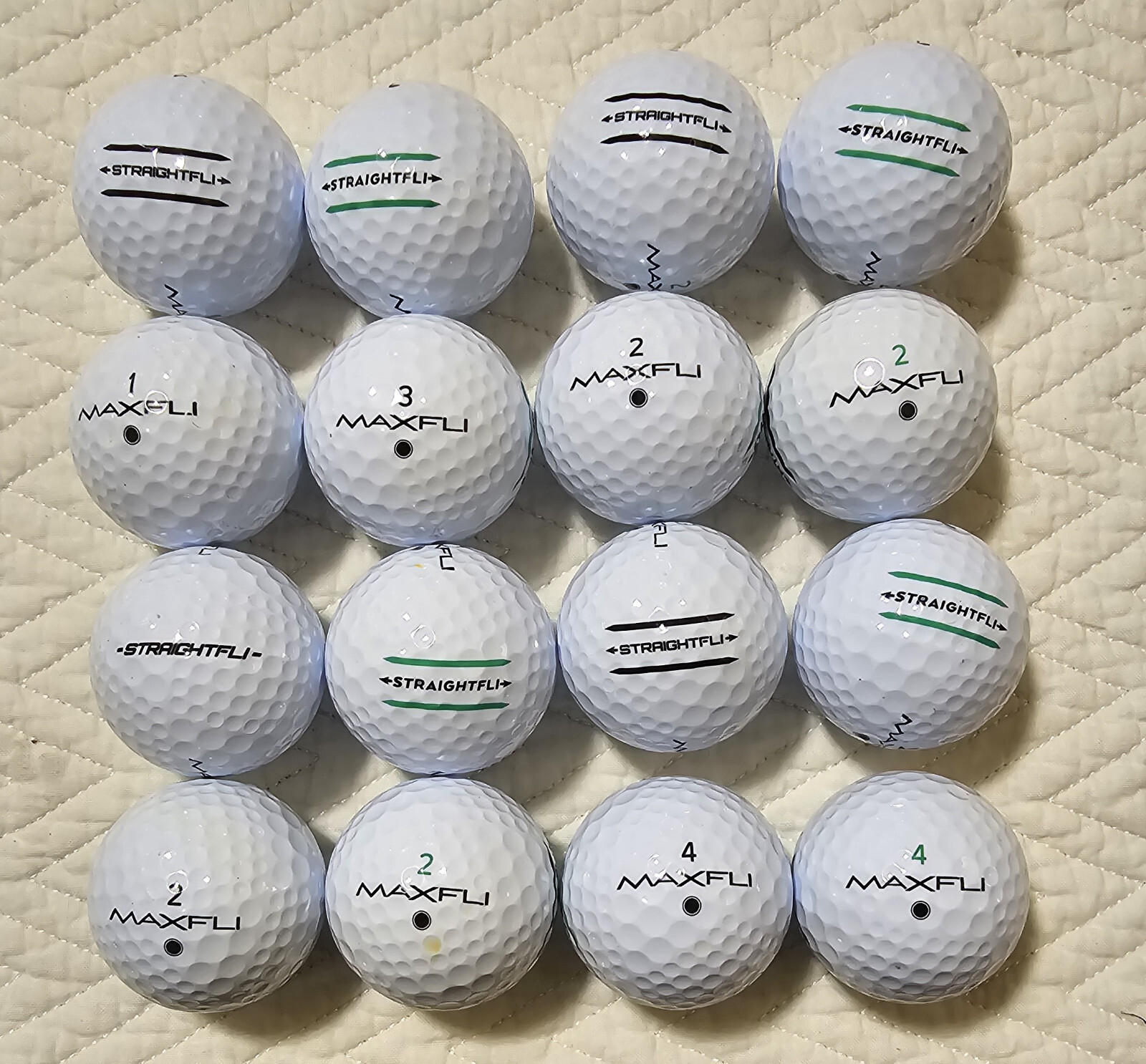 50 MAXFLI STRAIGHTFLI White 5A/4A Used Golf Balls eBay