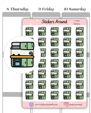 Kitchen Icon Planner Sticker #2, Cleaning Chores, Calendar & Journal Sticker