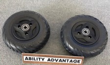   2 NEW  V.1 Permobil F3, F5, M5 CASTER WHEELS with 2 AGGRESSIVE TIRES, Version 1