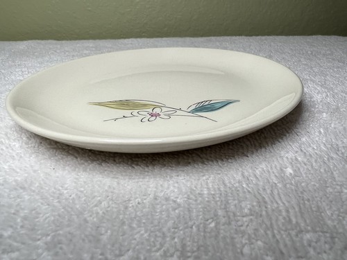 Salem China Biscayne Lunch Salad Plates Turquoise Aqua Retro Set Of 6 - Picture 6 of 7