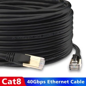CAT8 Réseau Ethernet Cable Lan 66FT Modem Internet blindé RJ45 Lot de cordons de distribution