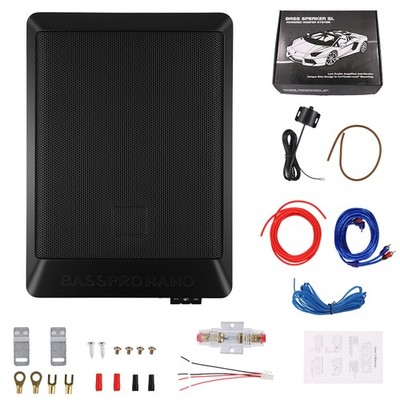 10'' 600W Auto Aktiv Subwoofer Bassbox mit Verstärker KFZ Untersitz Lautsprecher