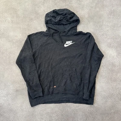 Sweat à capuche Nike homme moyen pull Club Swoosh noir - Photo 1/4
