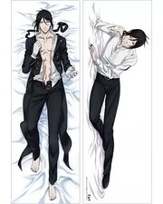 Sebastian Michaelis Dakimakura Cover Black Full Color Double Sided Print Polyest
