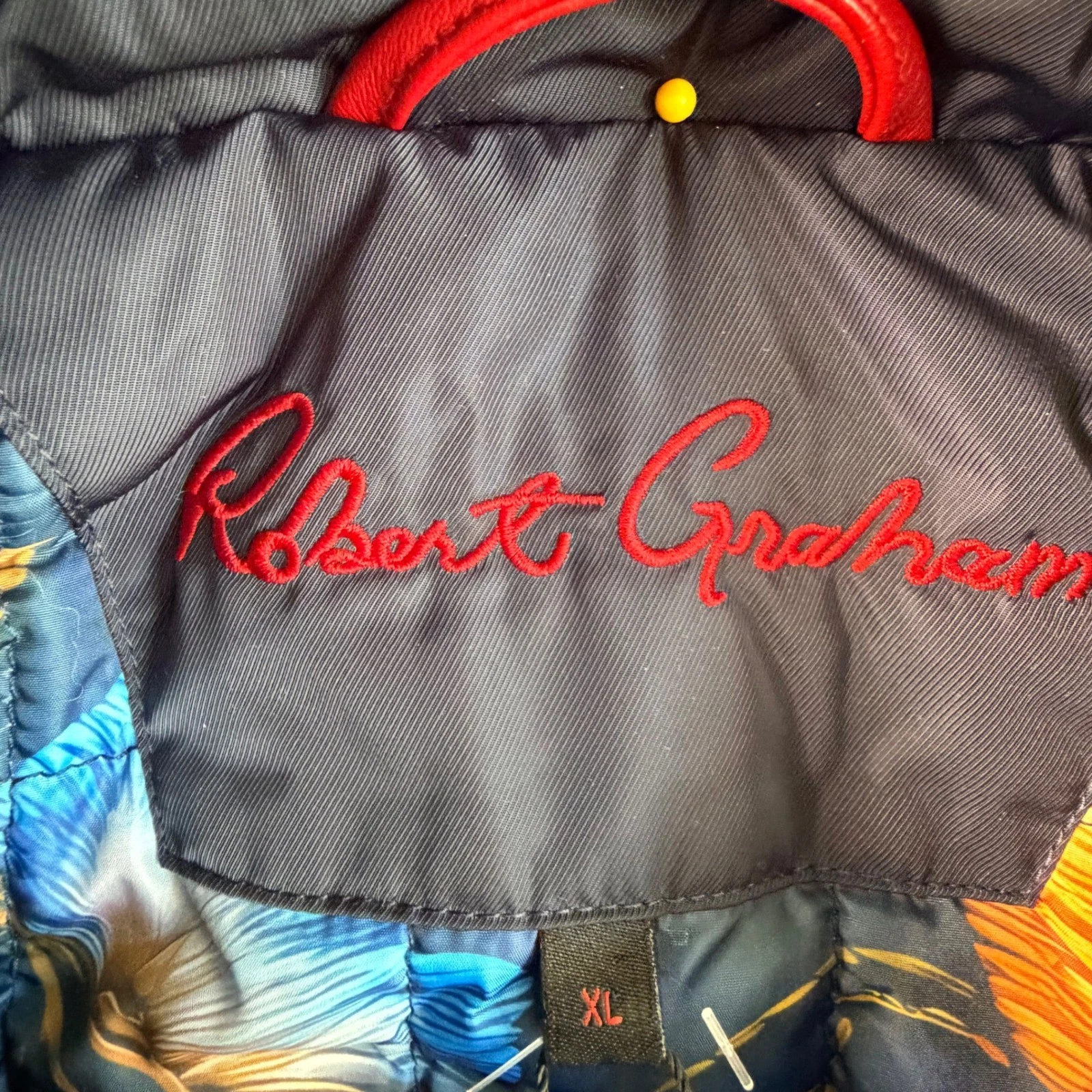 Robert Graham Men's Navy XL Full Zip Jacket Bold Floral Coat RGF24R39 MSRP: $275 image 6