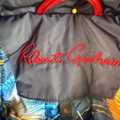 Robert Graham Men's Navy XL Full Zip Jacket Bold Floral Coat RGF24R39 MSRP: $275 image 6