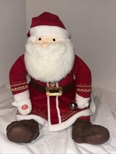 HALLMARK THE POLAR EXPRESS Talking Santa Jingle Bell 18" Plush Toy FLAW