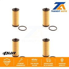 Engine Cartridge Oil Filter (4 Pack) For Dodge Grand Caravan Journey Chrysler &