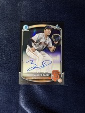 2025 Bowman 1st Chrome Zander Darby Black Refractor Auto /10