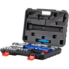 Hydraulic Flaring Tool Kit,45 Double Flaring Tool,Brake Repair Brake Flaring To