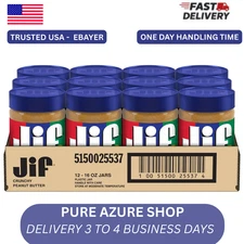 12 pack Jif Creamy Peanut Butter - 16oz