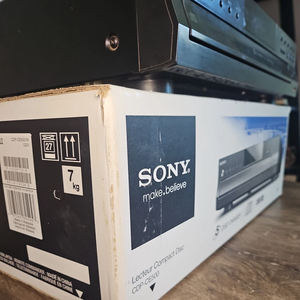 Reproductor de discos compactos Sony CDP-CE500 5 cambiador de CD NUEVA CAJA ABIERTA Foto 4 de 4