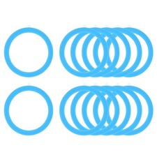 Universal Round Magnetic Adapter Ring, 12 Pcs Sticker Ring, Sky Blue