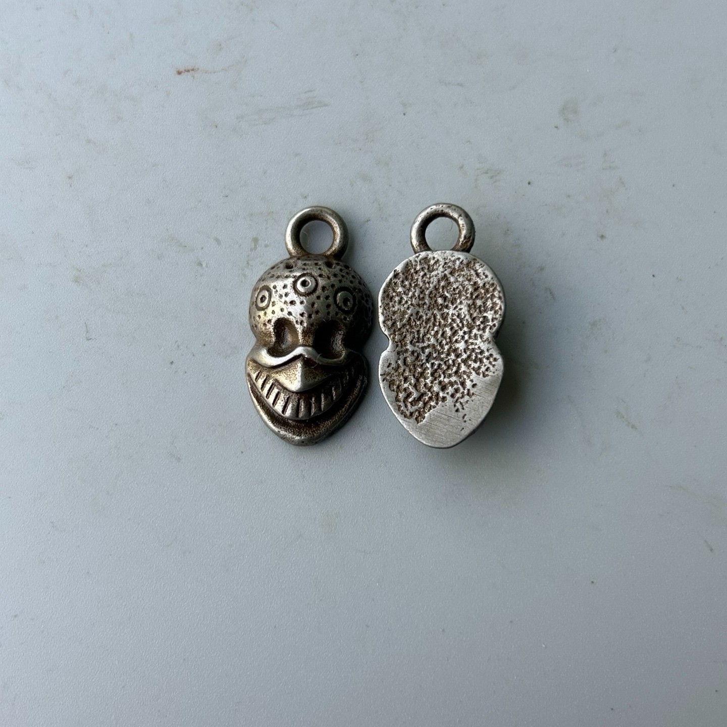 2PCS Tibetan Buddhism Iron Citipati (Shitala Devi) Pendant, Thokcha Amulet DIY