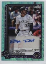 2025 Topps Chrome Update Aqua Wave Refractor 82/199 Braxton Fulford Auto 0g81