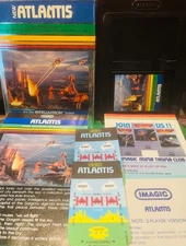 IMAGIC Atlantis 1982 Intellivision Vintage Video Game Cartridge in Box Inserts
