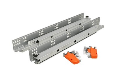 21'' Undermount Drawer Slide - 75lb Soft Close Full Ext - 6 Pairs + 6 Triggers