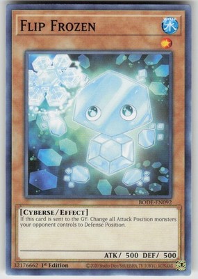FLIP FROZEN BODE-EN092 COMMON / SHORT PRINT YU-GI-OH LIGHTLY PLAYED