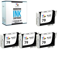 4-Pack CMYi Replacement Epson 79 Black Ink for Artisan 1430 Stylus 1400 1500W