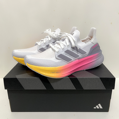 adidas gazelle silver green womens adidas Pureboost 5 Running Shoes - White/Silver METALLIC/SPARK