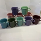 Fiestaware O-Ring Handle Coffee Mugs Cups HLC USA  Set Of 10, 8 Different Colors