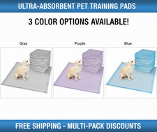 Pet Training Pads Puppy Pee Pads  Ultra Absorbent Leak-Proof Dog Potty Pads