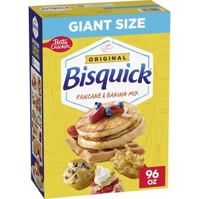 Betty Crocker Bisquick Pancake and Baking Mix, Original, 96 ounce (Pack of 1) 