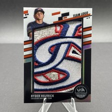 RYDER HELFRICK Panini Panini Stars & Stripes Prizm Jumbo Team Logo Patch /20 RC
