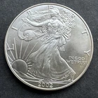 2002 USA American Eagle Bullion $1 Liberty Dollar 1oz Troy 999 Fine Silver Coin