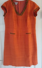 Handgefertigtes Wildseidenkleid (grob) in Gr�...