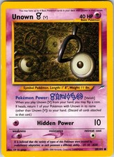 Unown [V] 089/105 Neo Destiny Pokemon LP Unlimited