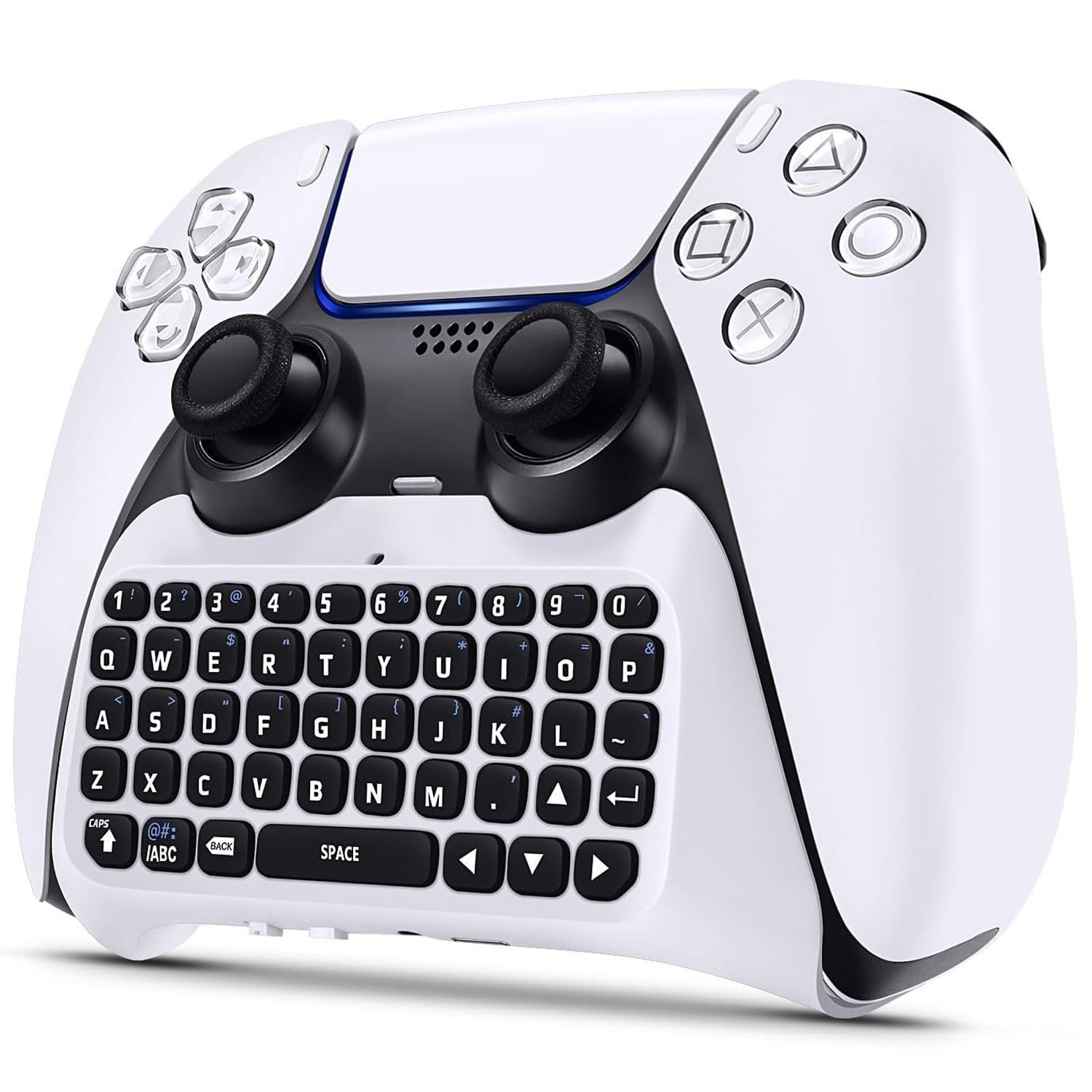 Wireless Keyboard for PS5/PS5 Pro Controller, Bluetooth 3.0 Mini Chatpad Mess...
