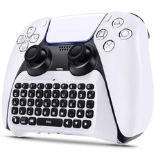 Wireless Keyboard for PS5/PS5 Pro Controller, Bluetooth 3.0 Mini Chatpad Mess...