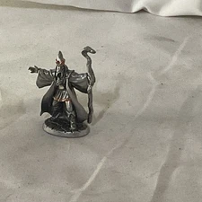 Rawcliffe Pewter Wizard Siramon Snaketooth Miniature Figurine 2004 1141105 2”