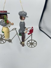Christmas Ornament Kurt Adler Bicycle Built For Two 1978 Hand Painted