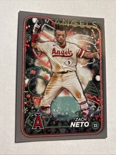 2024 Topps Holiday Mega Silver Glitter #H157 Zach Neto LA Angels