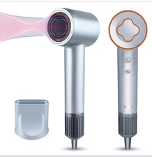 JBOX Hair Dryer 1500W Professional Ionic Blow Dryer with Magnetic Nozzle Gray