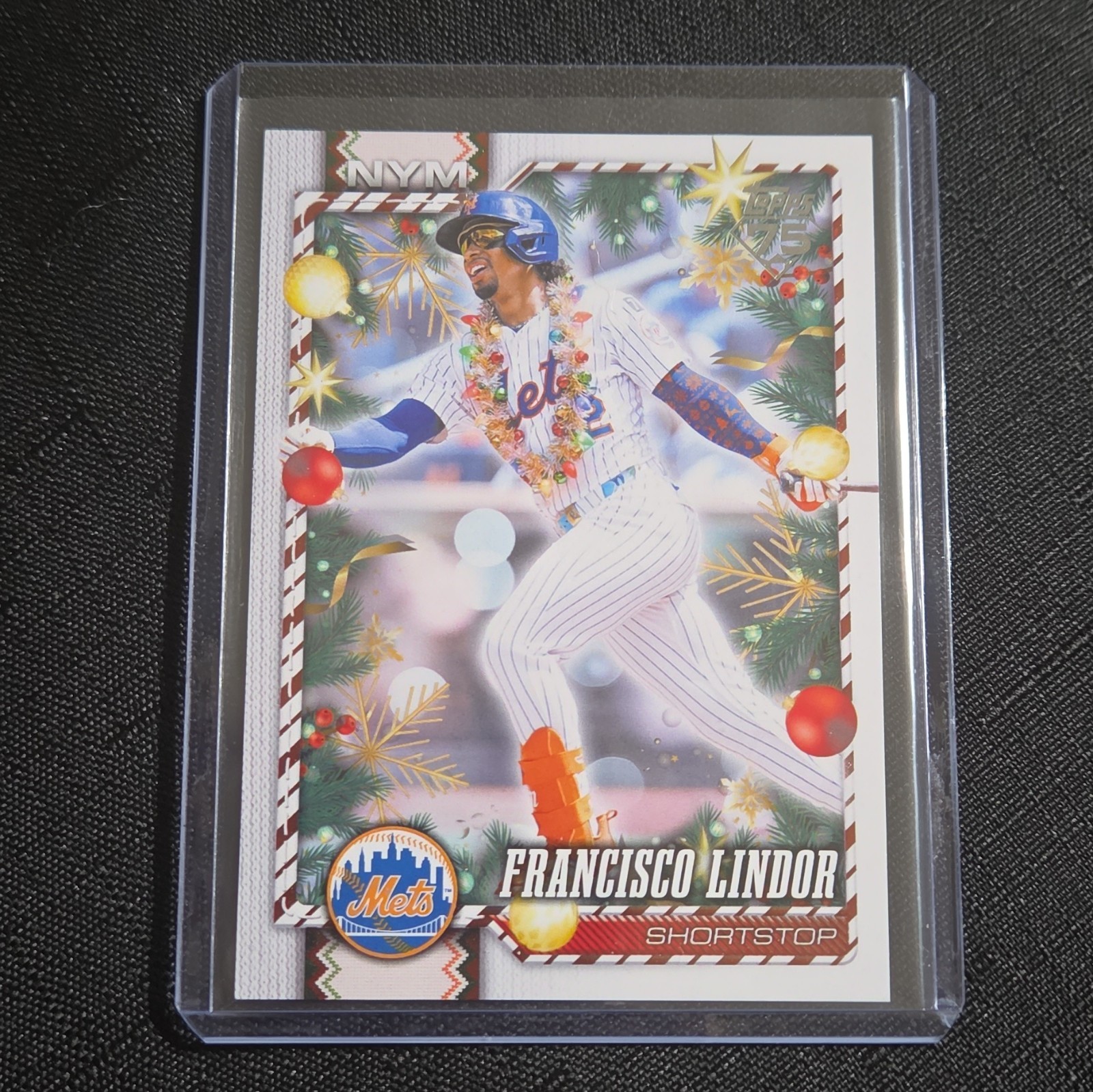 Topps 2026 Topps Holiday Francisco Lindor #H91 New York Mets Image variation