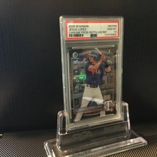 2025 Bowman Chrome Jesus Lopez Reptilian Refractor Rookie PSA 10 Rangers RC