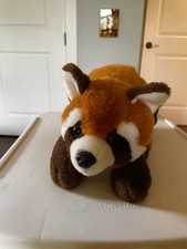 f-a-o schwarz red panda plushy pre-used 20in