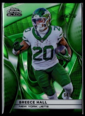 2025 Topps Chrome Black Breece Hall #78 Parallel 64/99 New York Jets