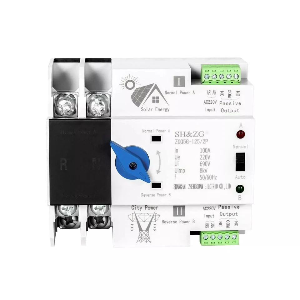 Commutatore Automatico 100A Dual Power ATS ETTROI per Solare