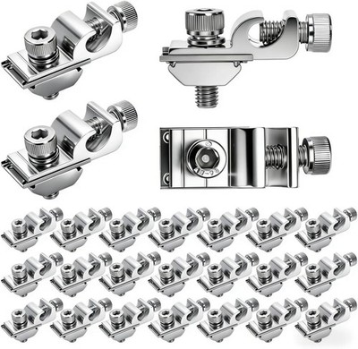 Grounding Tabs Aluminum Ground Lugs for Solar Panel Rail Bracket Clip