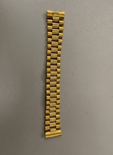 Cinturino orologio bracciale placcato oro 20 mm adatto a Rolex Day Date 1803 18238 36 mm