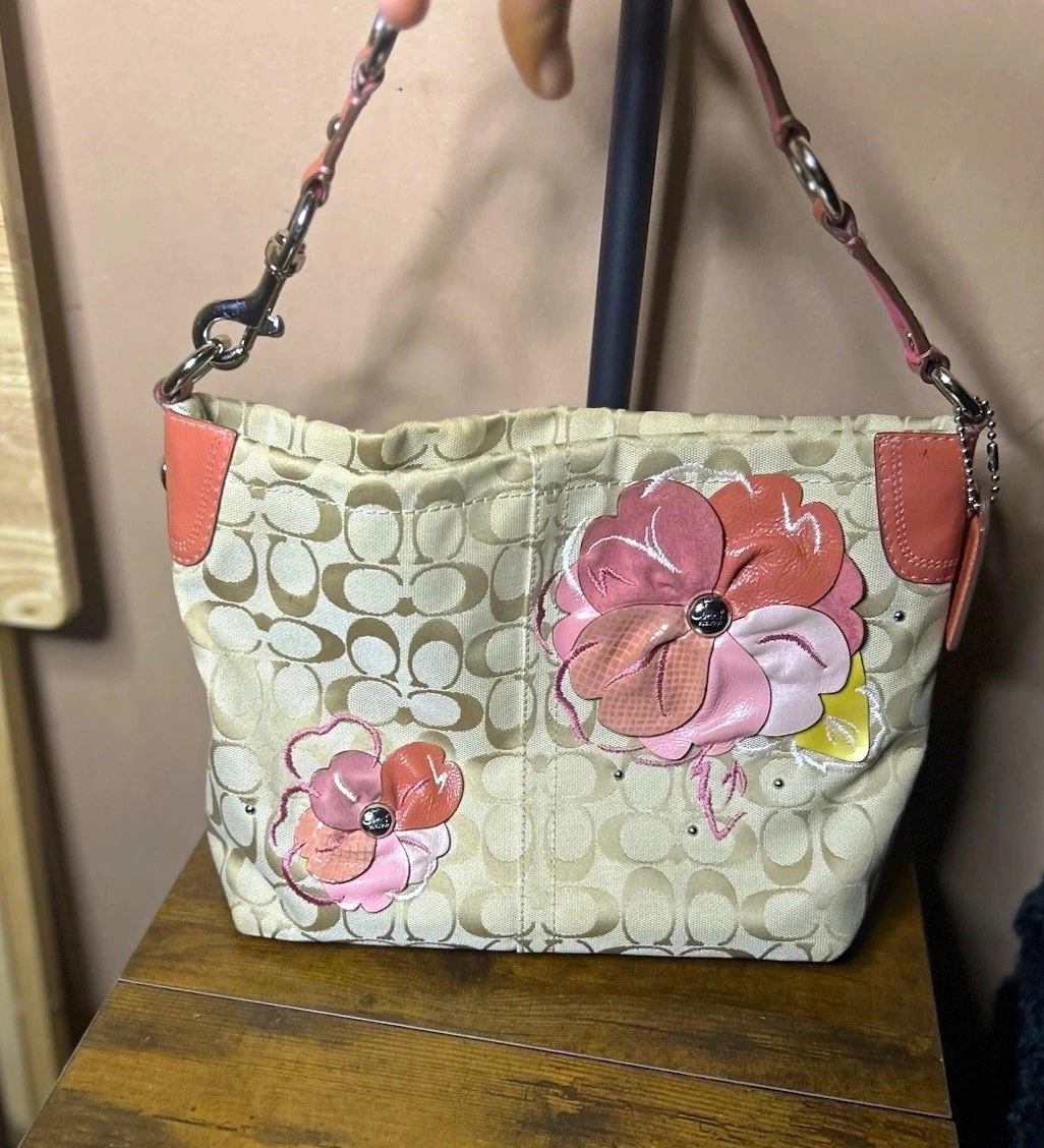 Coach Embroidered Shoulder Bag Bags & Handbags for Women for sale
